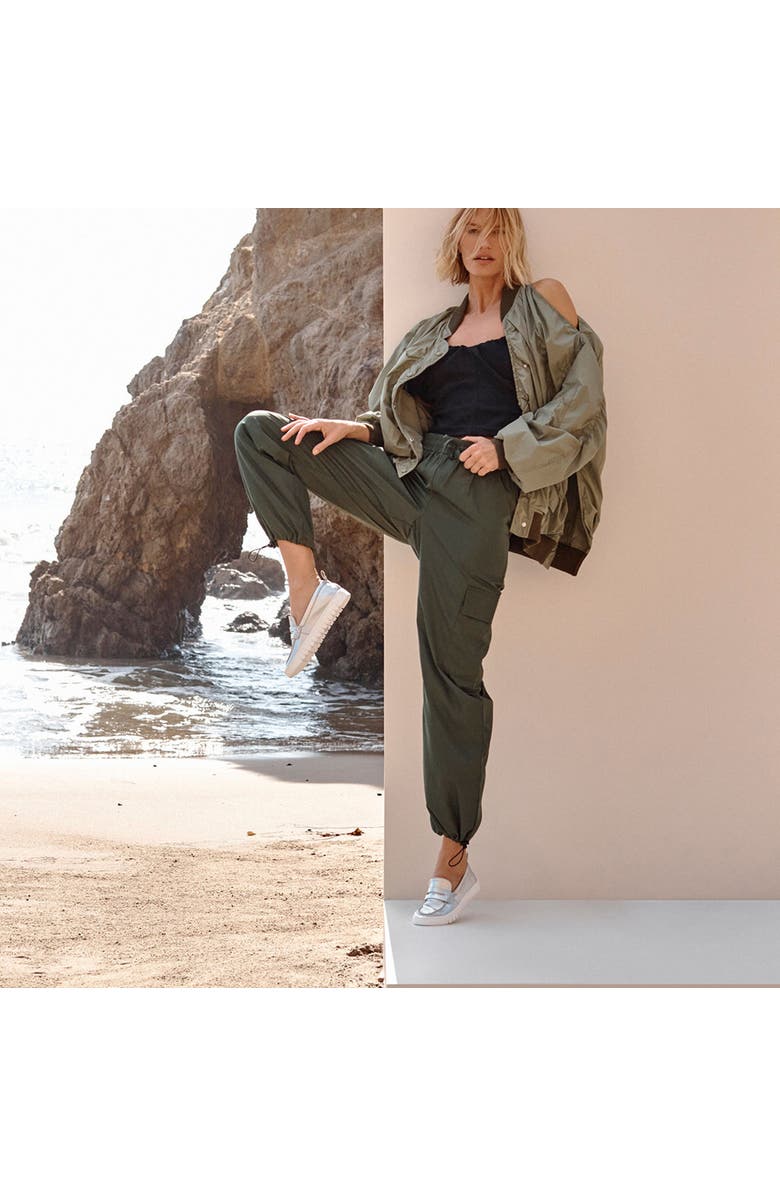 Vionic Uptown Hybrid Penny Loafer, Alternate, color, Silver