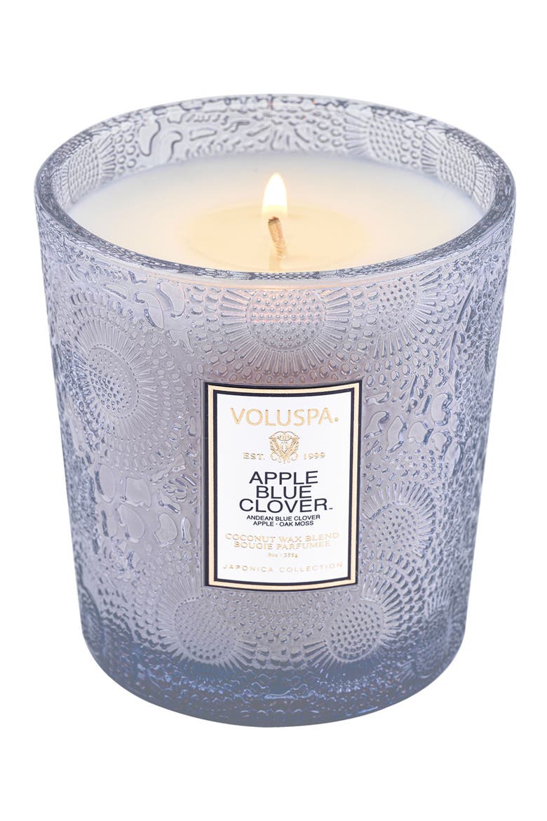Apple Blue Clover Boxed Classic Candle, Alternate, color, APPLE BLUE CLOVER