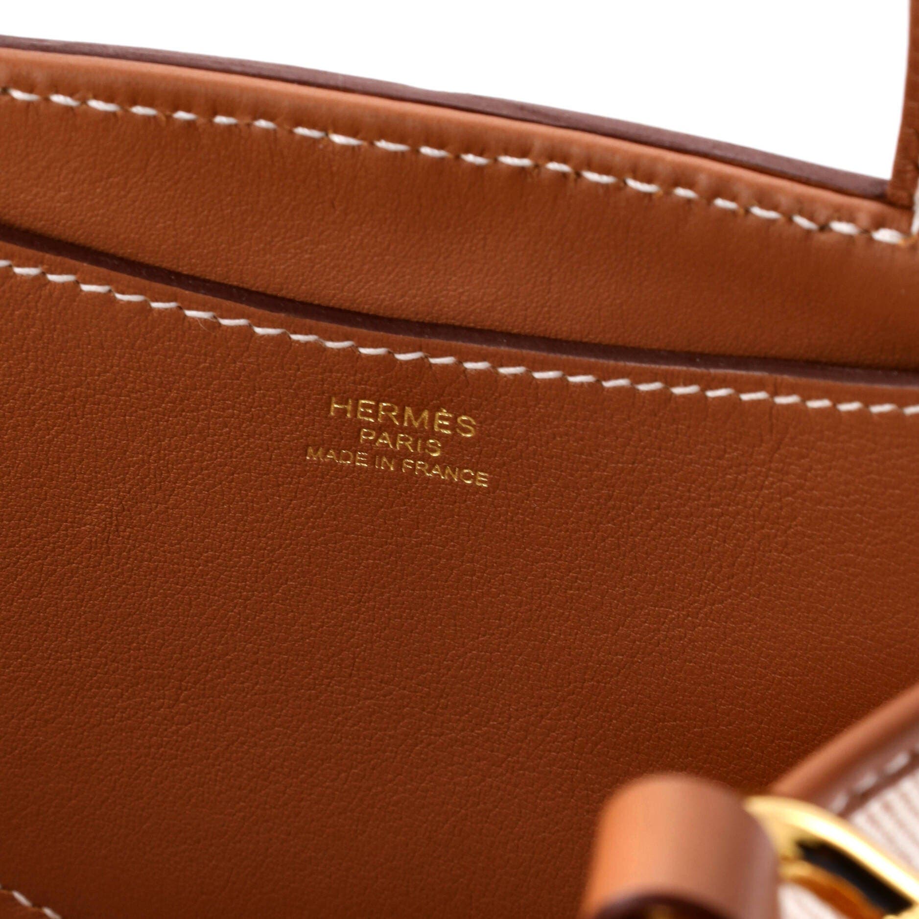 Pre-Owned Hermes In-The-Loop Bag Canvas with Swift 18, Alternate, color, Gold