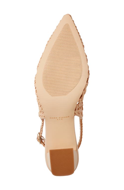 Marc Fisher Ltd Zaiden Slingback Pointed Toe Pump In Light Natural