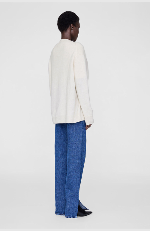 Anine Bing Jackson Cardigan In White