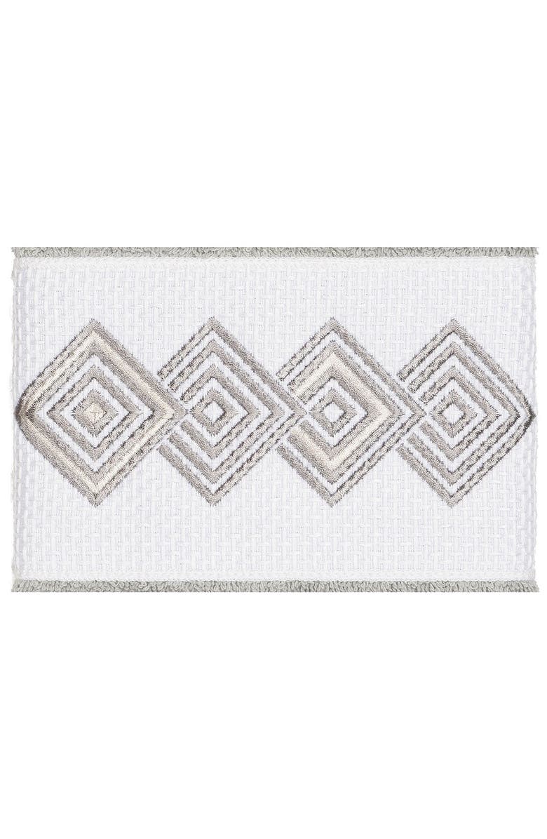 Linum Home Textiles Noah 3-Piece Embellished Towel - Light Grey, Alternate, color, Light Grey
