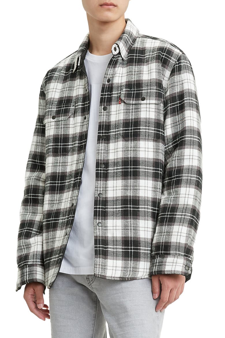 Levi's® Jackson Regular Fit Shirt Jacket, Main, color, ARCHER QUIET SHADE BLACK