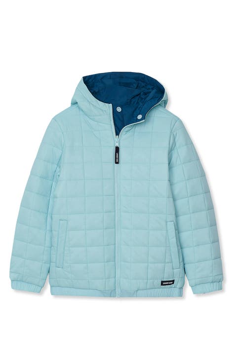 Kids Quilted Reversible Water Resistant Jacket