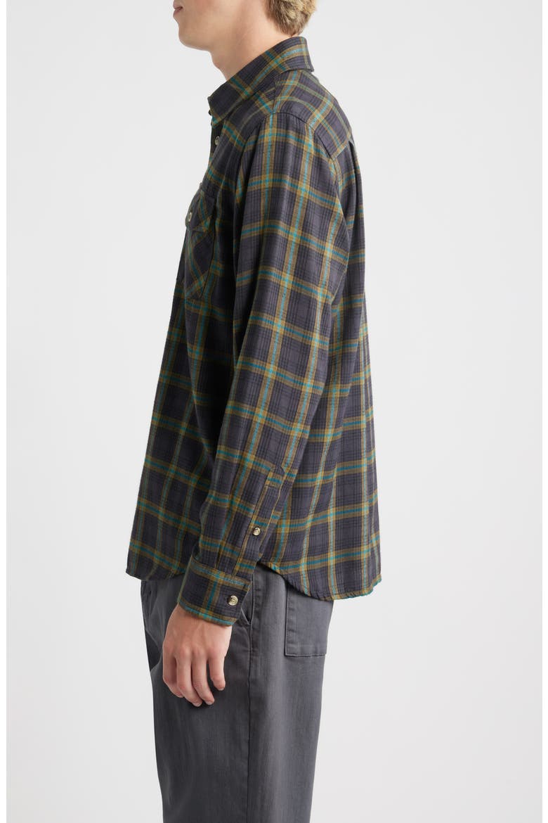Garrison Cotton Blend Button-Up Shirt, Alternate, color, BLACK