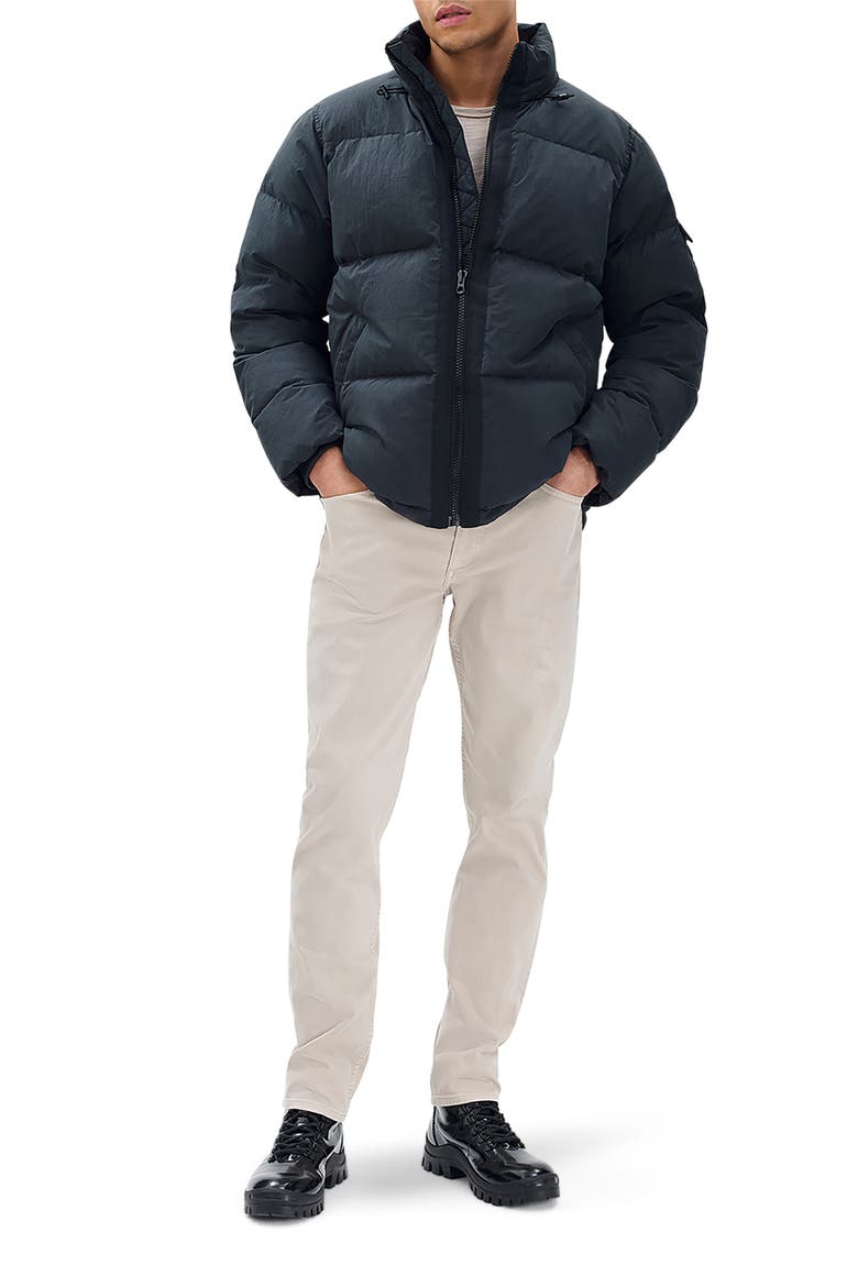 Daniel Quilted Down Puffer Jacket, Alternate, color, BLACK