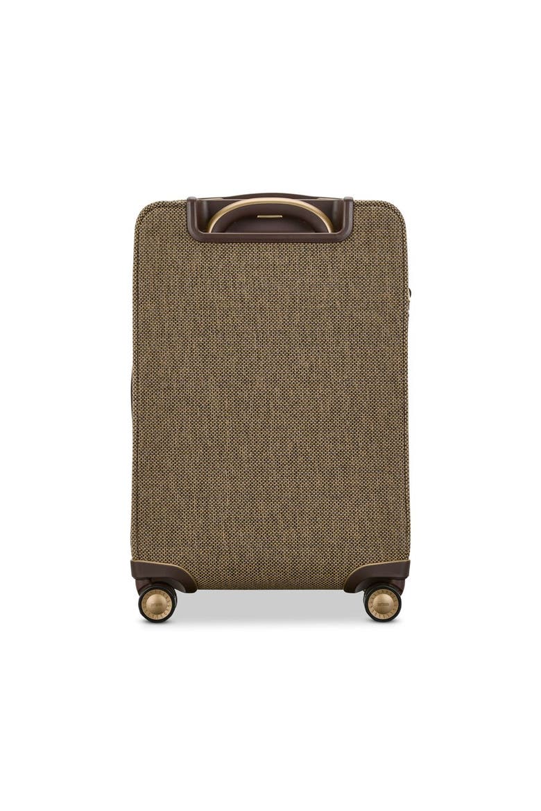 Tweed Carry-On Expandable Spinner, Alternate, color, Tweed/Natural Leather