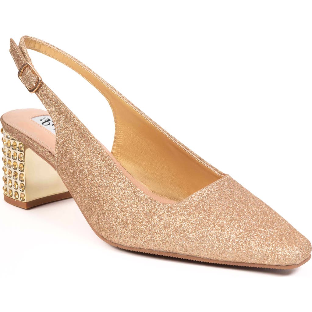 Lady Couture Rhinestone Heel Slingback