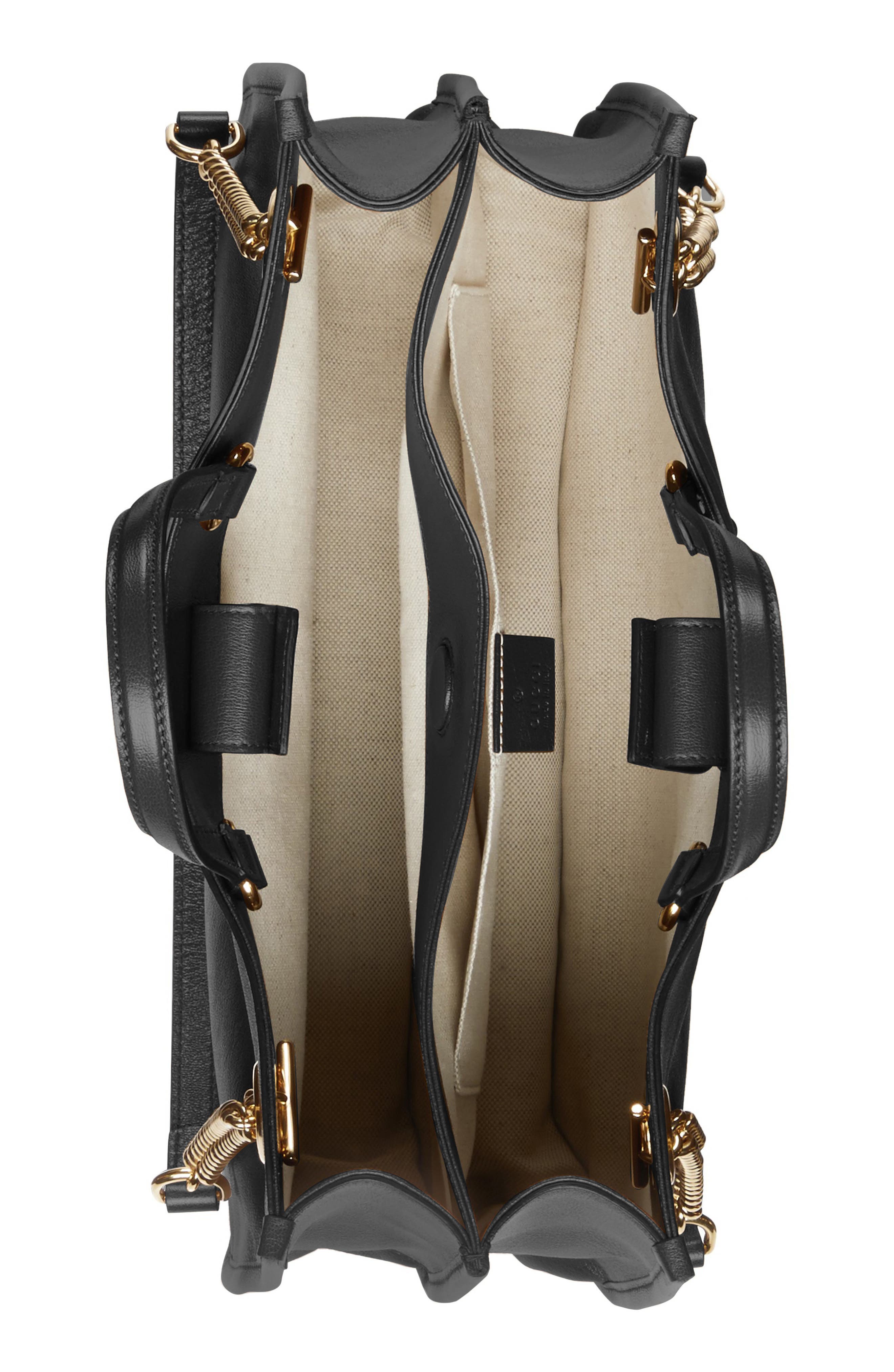 Gucci Medium 1955 Horsebit Convertible Leather Tote, Alternate, color, 