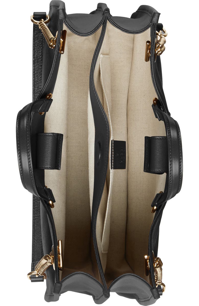 Gucci Medium 1955 Horsebit Convertible Leather Tote, Alternate, color,