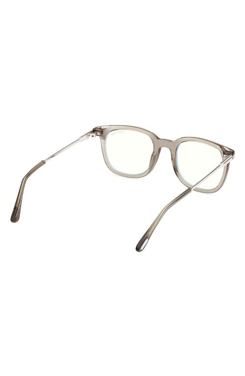 TOM FORD TOM FORD 50MM SQUARE BLUE LIGHT BLOCKING GLASSES 