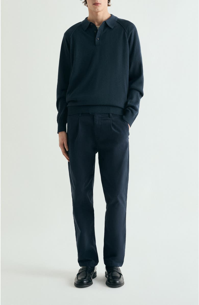 Scalpers Raglan Polo Neck Sweater, Alternate, color, Navy