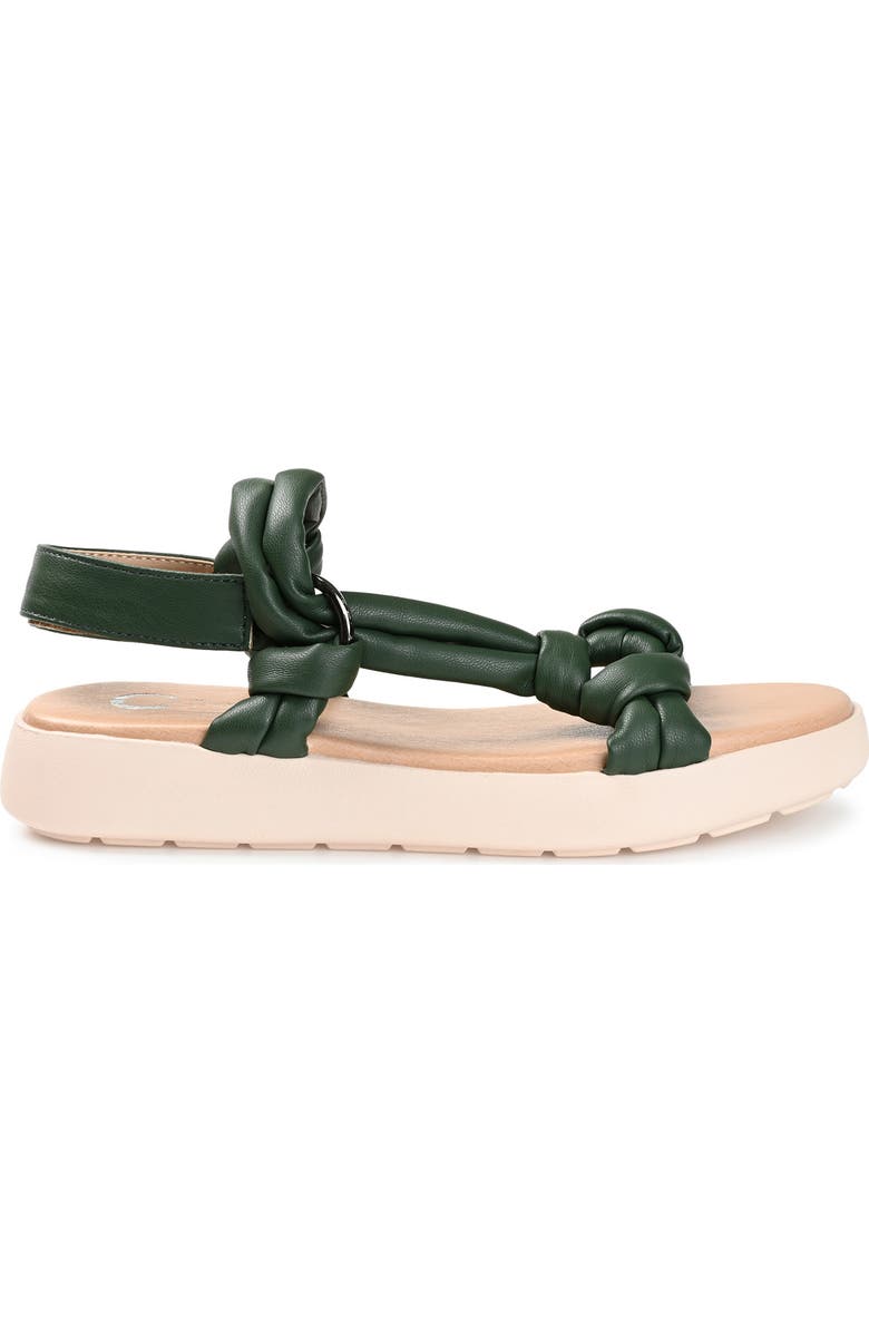 Journee Collection Marri Sandal, Alternate, color, Olive