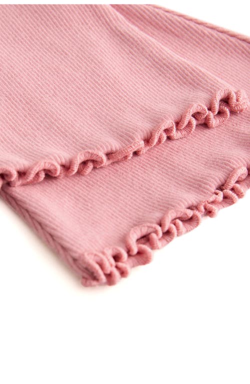 Next Kids' Floral Long Sleeve Cotton T-shirt & Flared Leggings Set In Pink