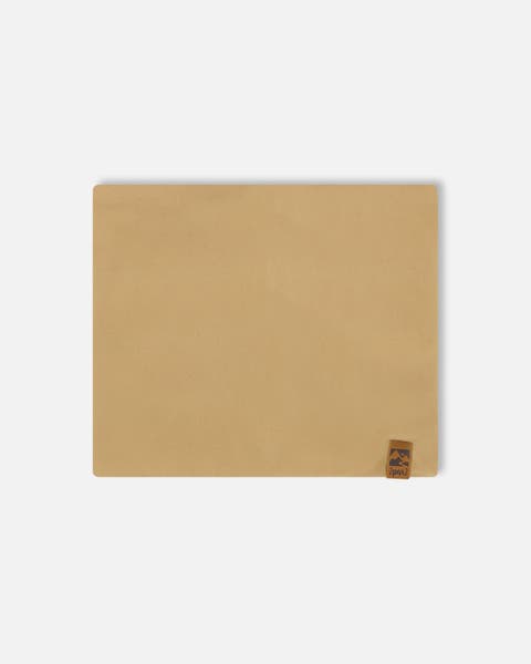 Kids Unisex Solid Neck Tube Beige