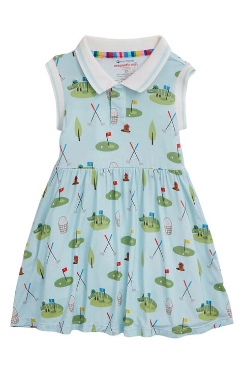 Kids' Gopher It Magnetic Polo Dress (Toddler)