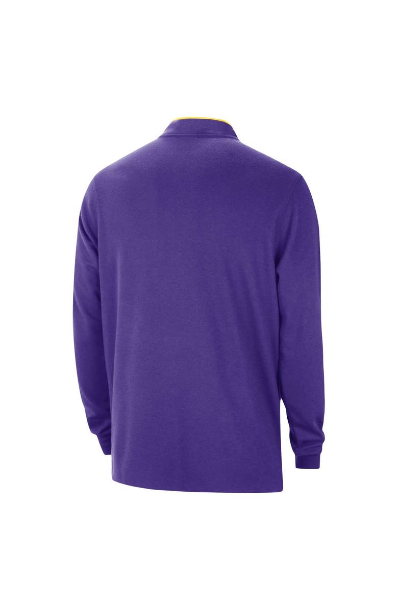Nike Men's Nike Purple Los Angeles Lakers Authentic Performance Half-Zip Jacket, Alternate, color, Purple