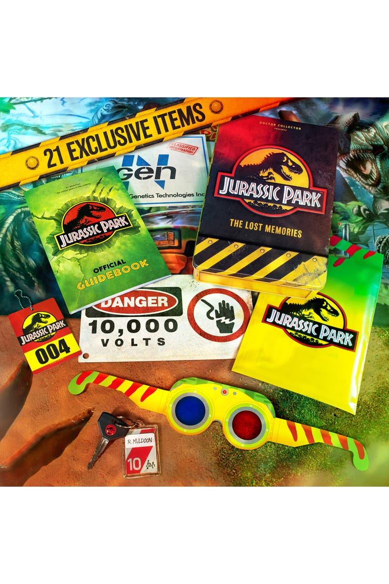 Jurassic Park, The Lost Memories Kit, 21 Piece Set, Alternate, color, Multicolored