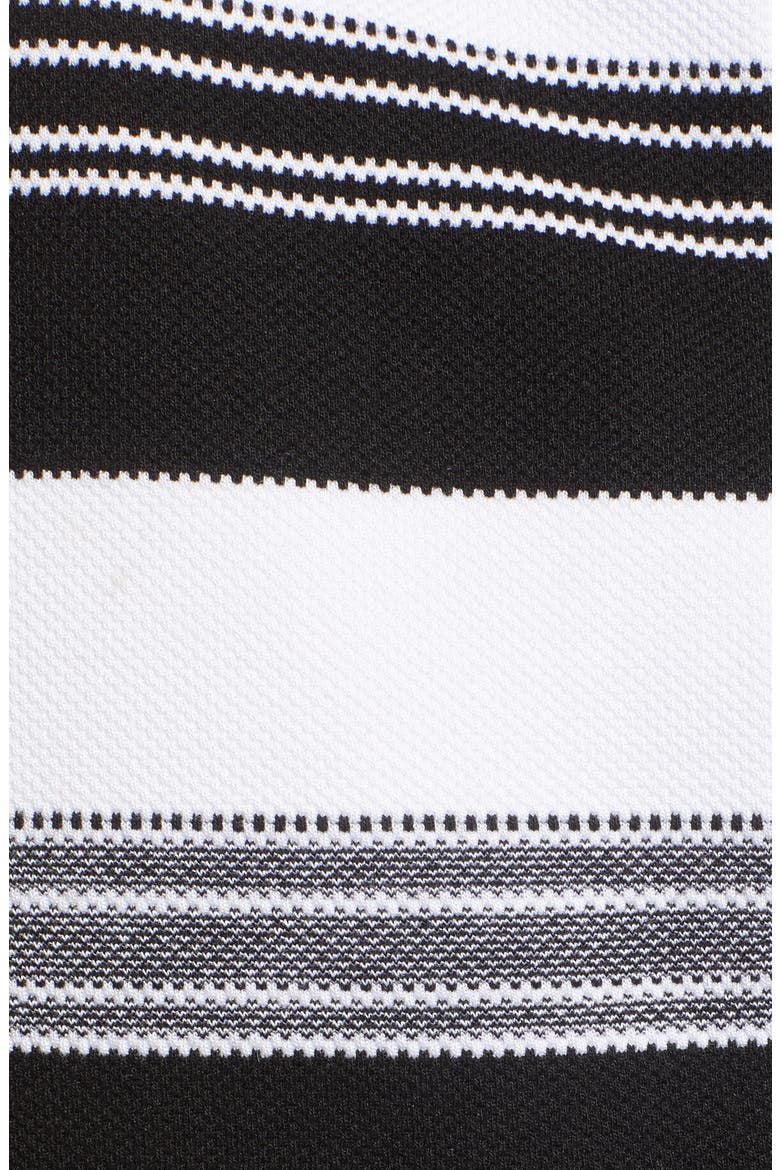 Ruched Stripe Tank Top, Alternate, color, BLACK- IVORY STRIPE