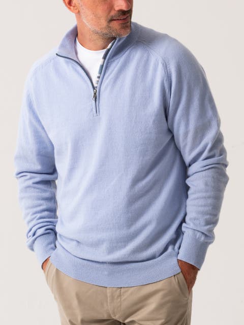 Cashmere Quatre Zip Sweater