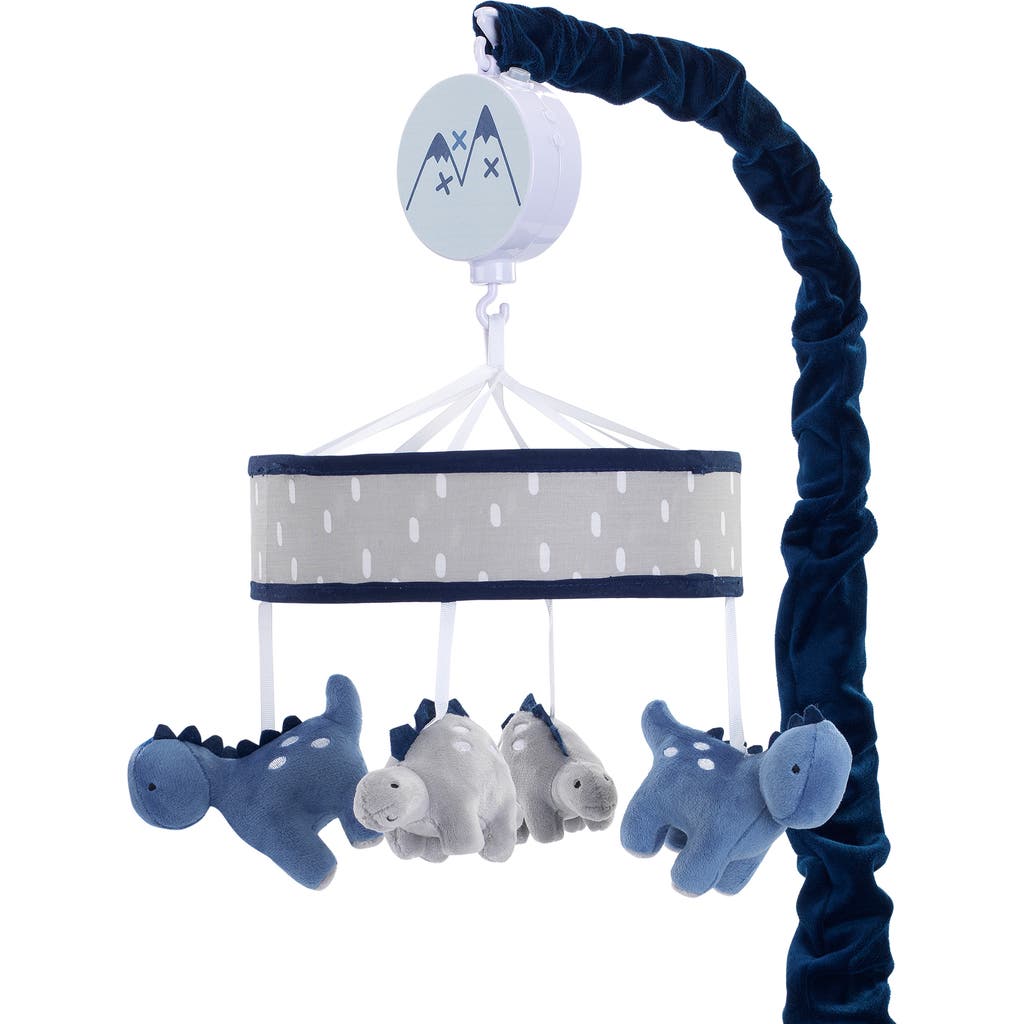 Lambs & Ivy Baby Dino Dinosaur Musical Baby Crib Mobile Soother Toy in Blue  product