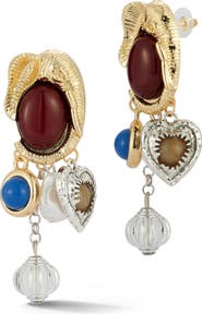 SPHERA MILANO Charm Drop Earrings