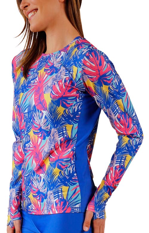 Uv Skinz Ls Crew Sun & Swim Shirt In Green