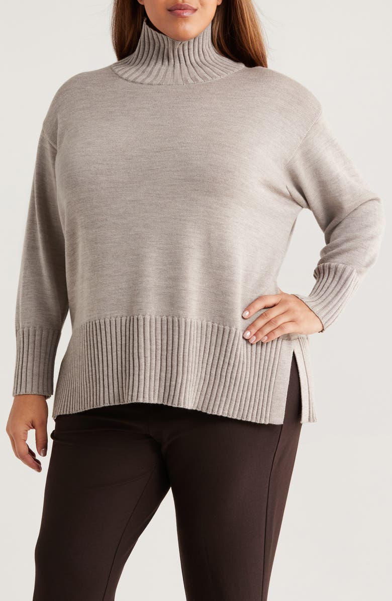 Square Armhole Turtleneck Sweater