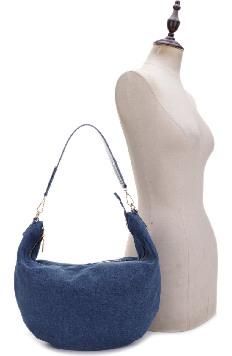 Mali + Lili Megan Denim Hobo Sling Bag, Alternate, color,