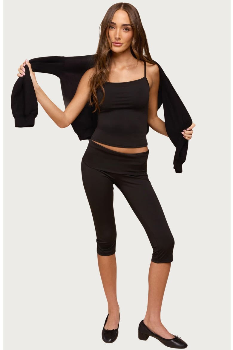 Blonka Crop Camisole, Alternate, color, BLACK