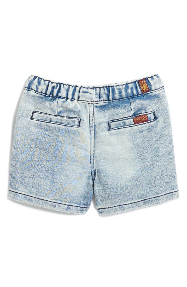 7 For All Mankind Polo & Knit Denim Shorts Set, Alternate, color,