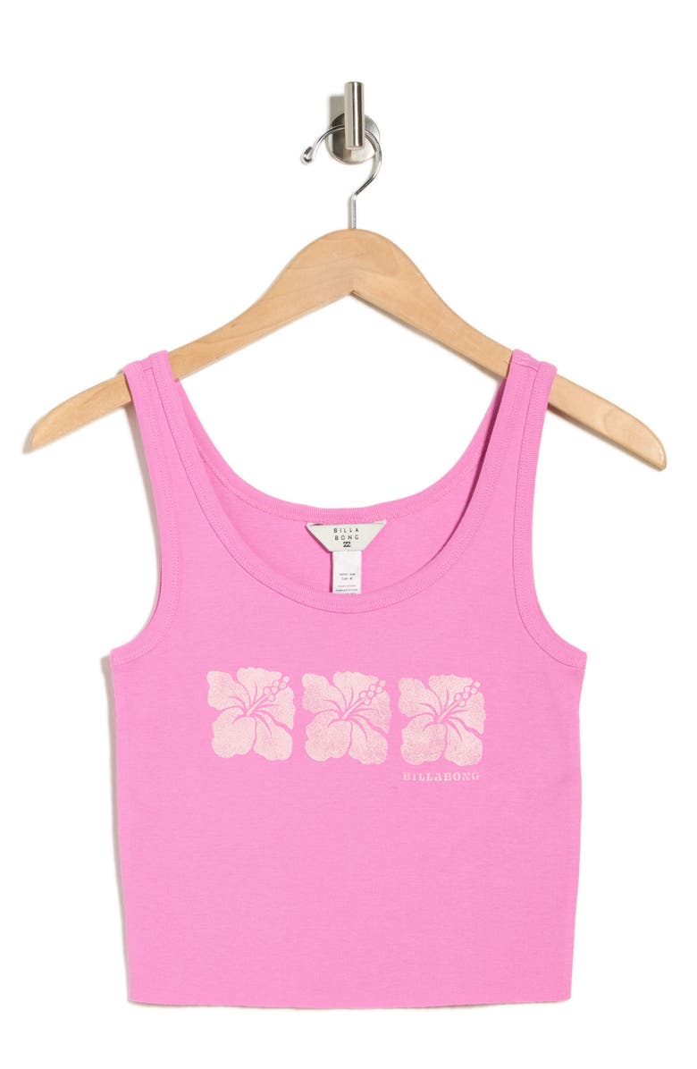 Billabong Three Of a Kind Cotton Graphic Tank, Alternate, color, Sweet Orchid