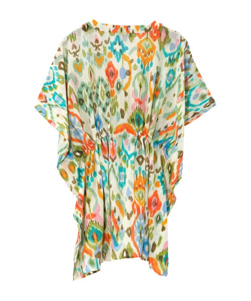 Echo Oasis Butterfly Caftan In Cream Floral