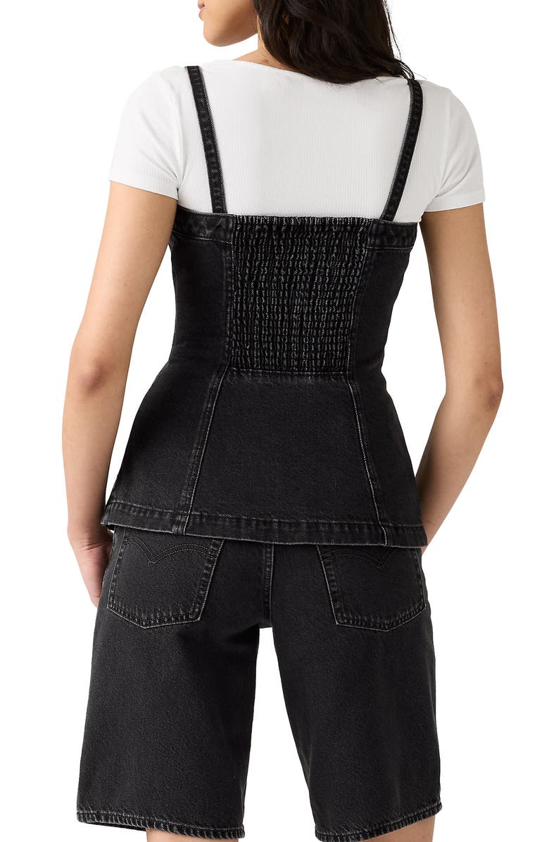 Levi's Tailored Denim Bustier Top, Alternate, color, Open Mind Vest