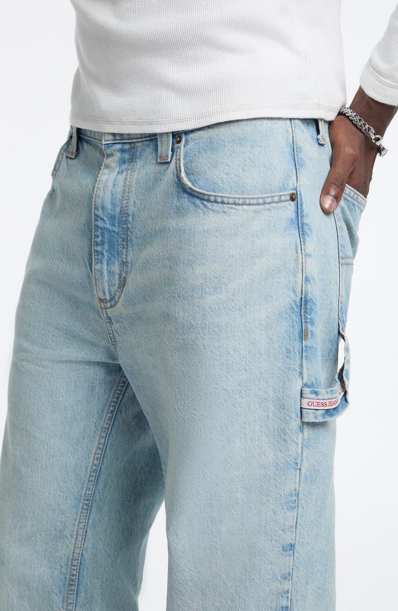 GUESS G19 Cargo Jeans, Alternate, color, Light Blue