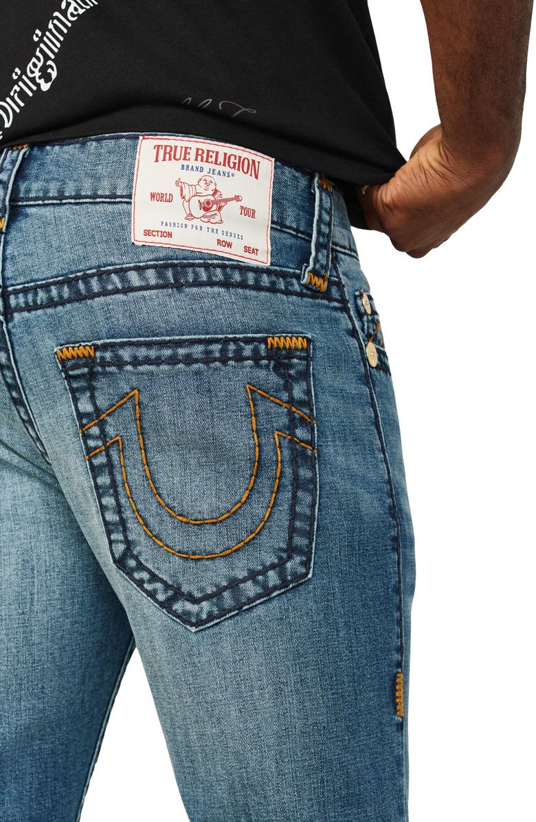 True Religion Rocco Super T Denim Shorts, Alternate, color, Forest Denim Dark Wash