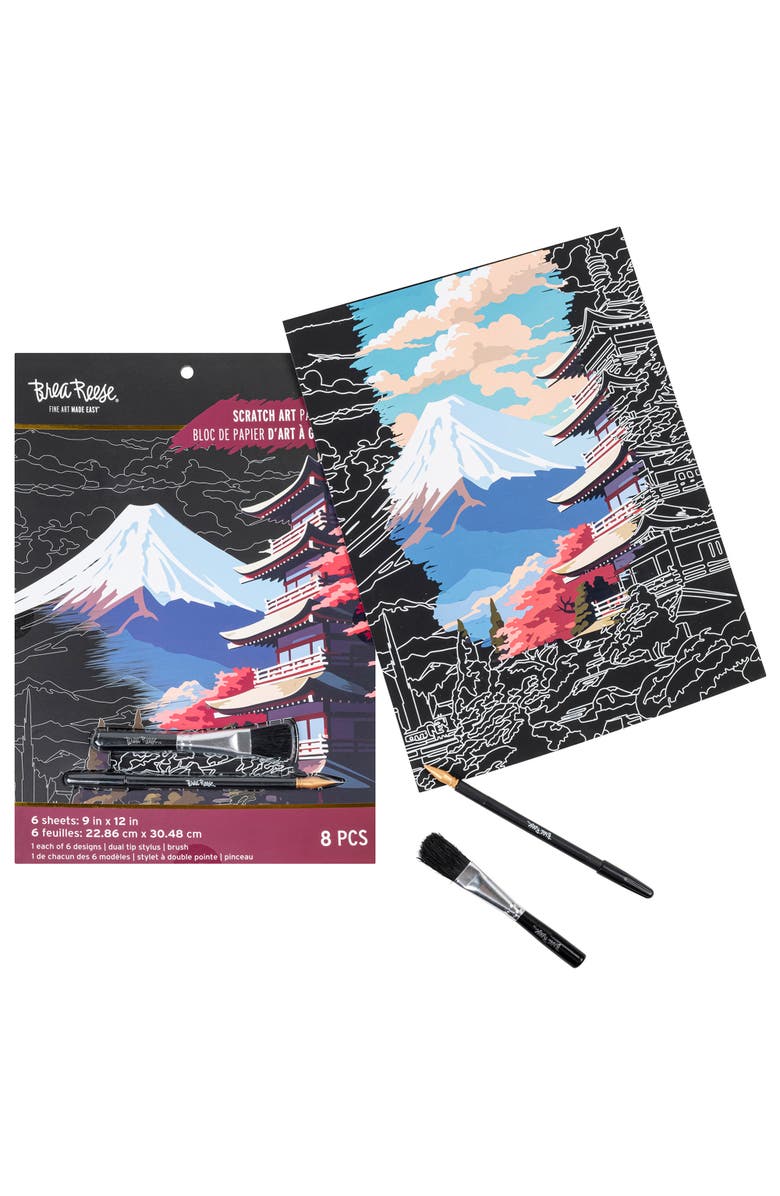 Brea Reese Scratch Art Paper Pad, Alternate, color,