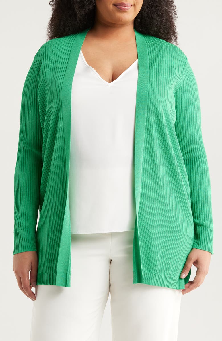 Jones New York Open Front Rib Cardigan, Main, color, 