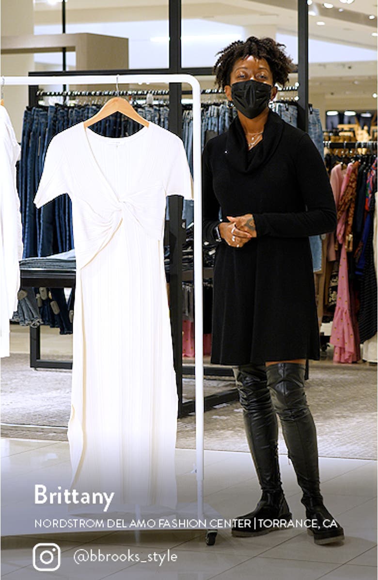 Twist Front Sweater Dress, sales video thumbnail