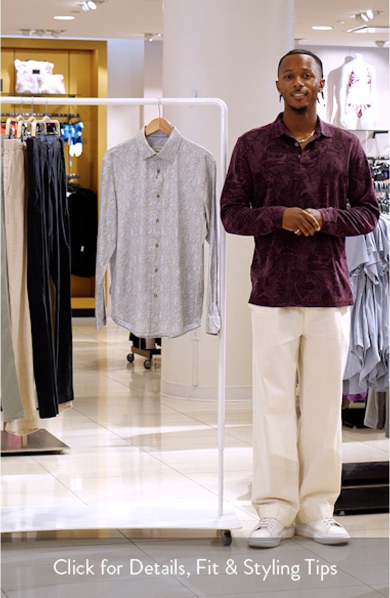 Jimmy OoohCotton<sup>®</sup> Botanical Button-Up Shirt, sales video thumbnail