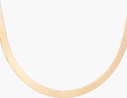Aurate New York Herringbone 5mm Chain Necklace
