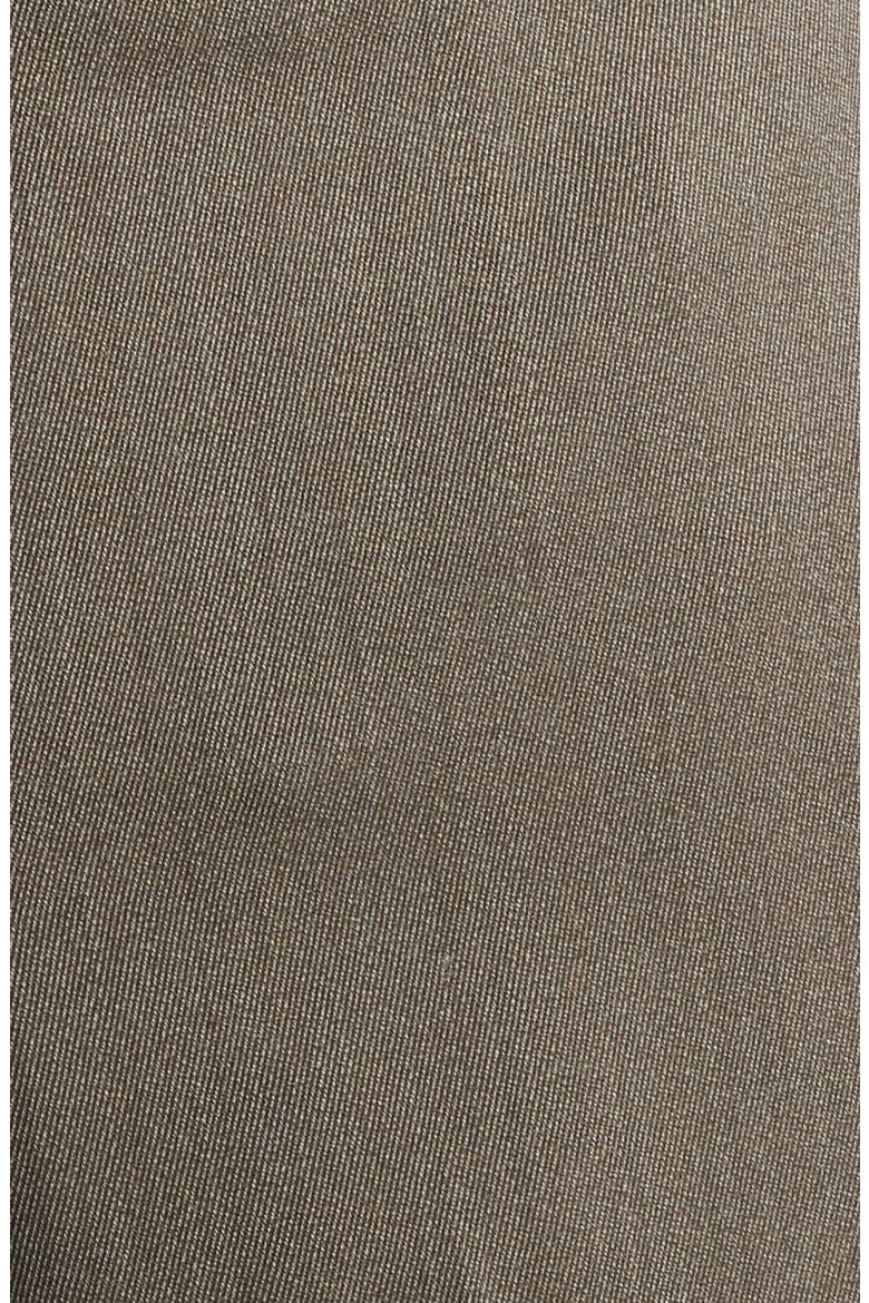 Covert Flat Front Wool Twill Dress Pants, Alternate, color, BROWN