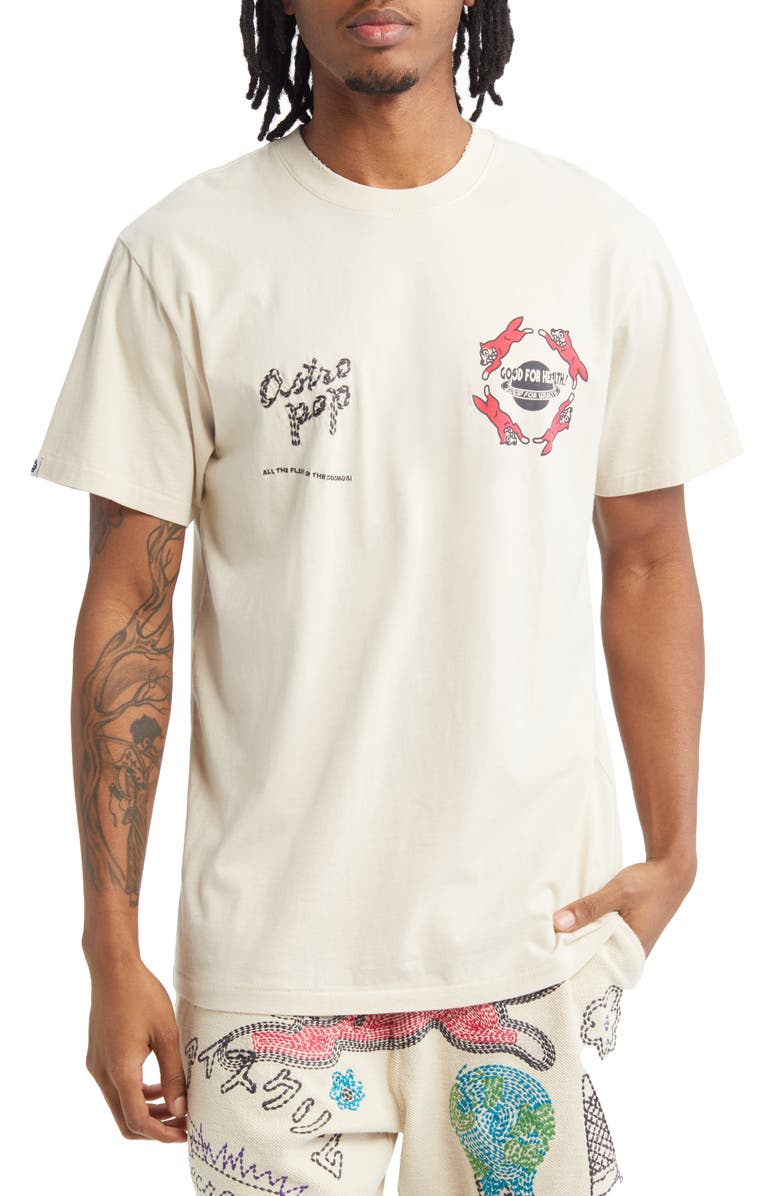 ICECREAM Zoom Embroidered Graphic T-Shirt, Main, color, Fog