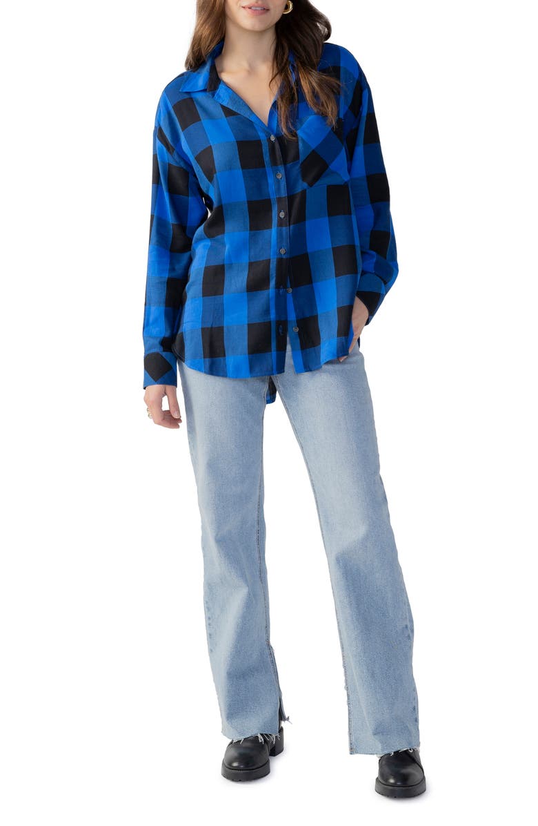 Sanctuary Slit Back Tunic Shirt, Alternate, color, 