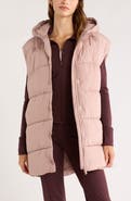 Zella Longline Hooded Puffer Vest