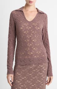 Vince Stretch Lace Top