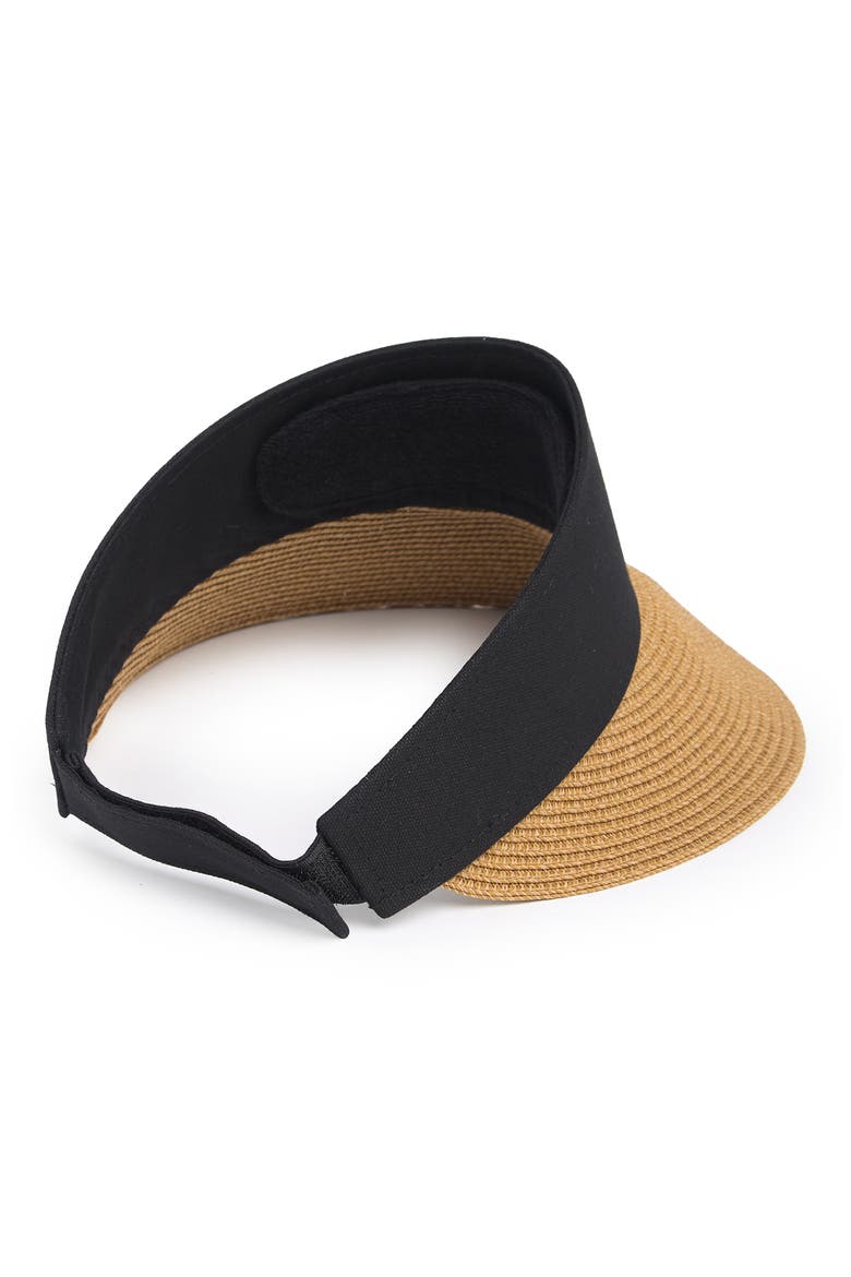 Mixed Media Visor, Alternate, color, DARK NATURAL