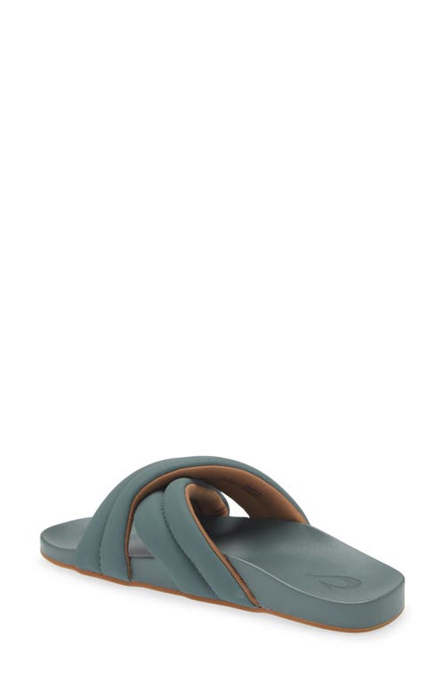 Olukai Hila Water Resistant Slide Sandal In Green