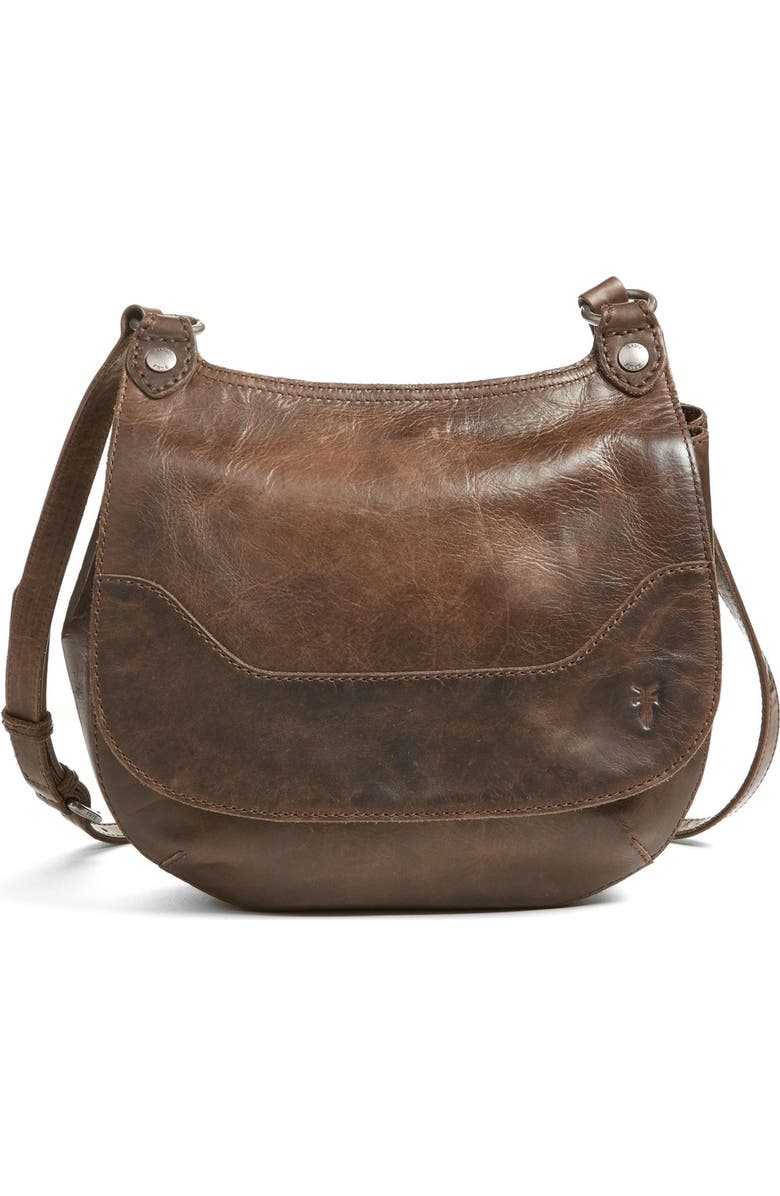 Frye 'Melissa' Leather Crossbody Bag, Main, color, Slate