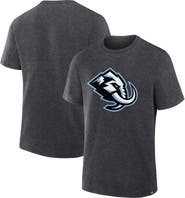 FANATICS Men's Fanatics Heather Charcoal Utah Mammoth Primary Logo Legacy T-Shirt